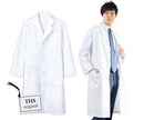 THS-白衣NET 白衣 男性用 メンズ 診察衣 長袖 実験衣 ドクターコート 研究用白衣 シングル 医師　TB6001