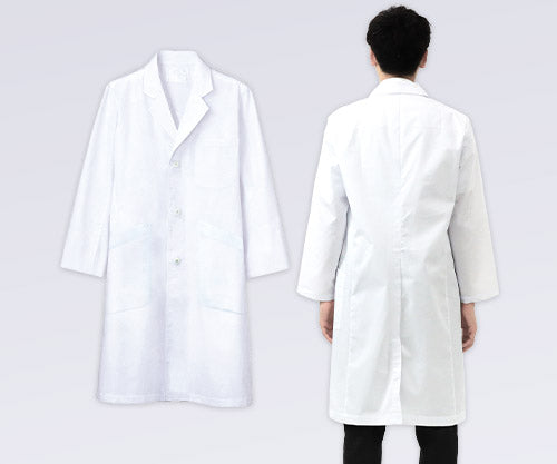 THS-白衣NET 白衣 男性用 メンズ 診察衣 長袖 実験衣 ドクターコート 研究用白衣 シングル 医師　TB6001
