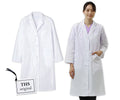 THS-白衣NET 白衣 女性用 レディース 診察衣 長袖 実験衣 ドクターコート 研究用白衣 シングル 医師　TB6002
