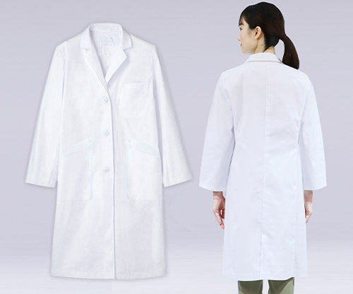 THS-白衣NET 白衣 女性用 レディース 診察衣 長袖 実験衣 ドクターコート 研究用白衣 シングル 医師　TB6002