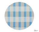 ソフラピレン（R）エプロン　ボーダーチェック　ブルー　7-7548-01