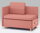 ソファベッド　7-8565/コーラルピンク