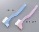 義歯ブラシS（軟性床用）　8-1907/ミルキーピンク