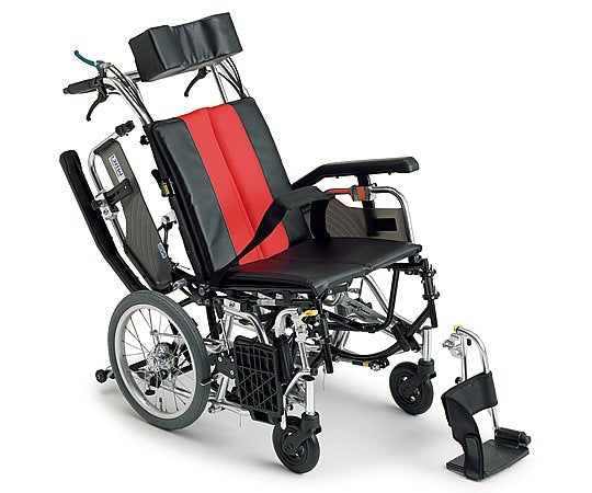 ティルト＆リクライニング車椅子　（介助式／アルミ製／座幅４００ｍｍ）　8-2115-02