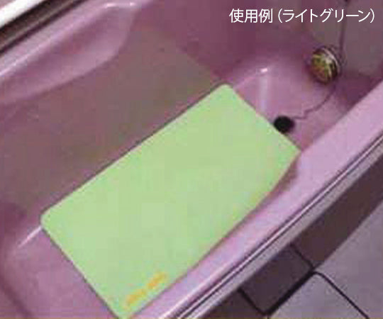 オーバルリンク（浴室用マット）　8-6555/ライトグリーン/1000×2000×2.5