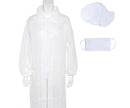 エージークリーン使い捨て白衣3点セット(ファスナー仕様・返品不可商品)　AZCLEAN1301
